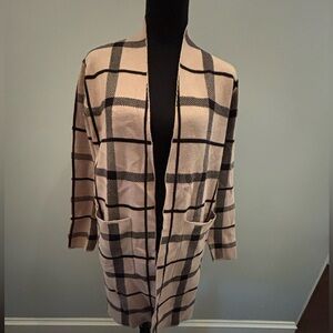 Max Studio Open Front long knit cardigan